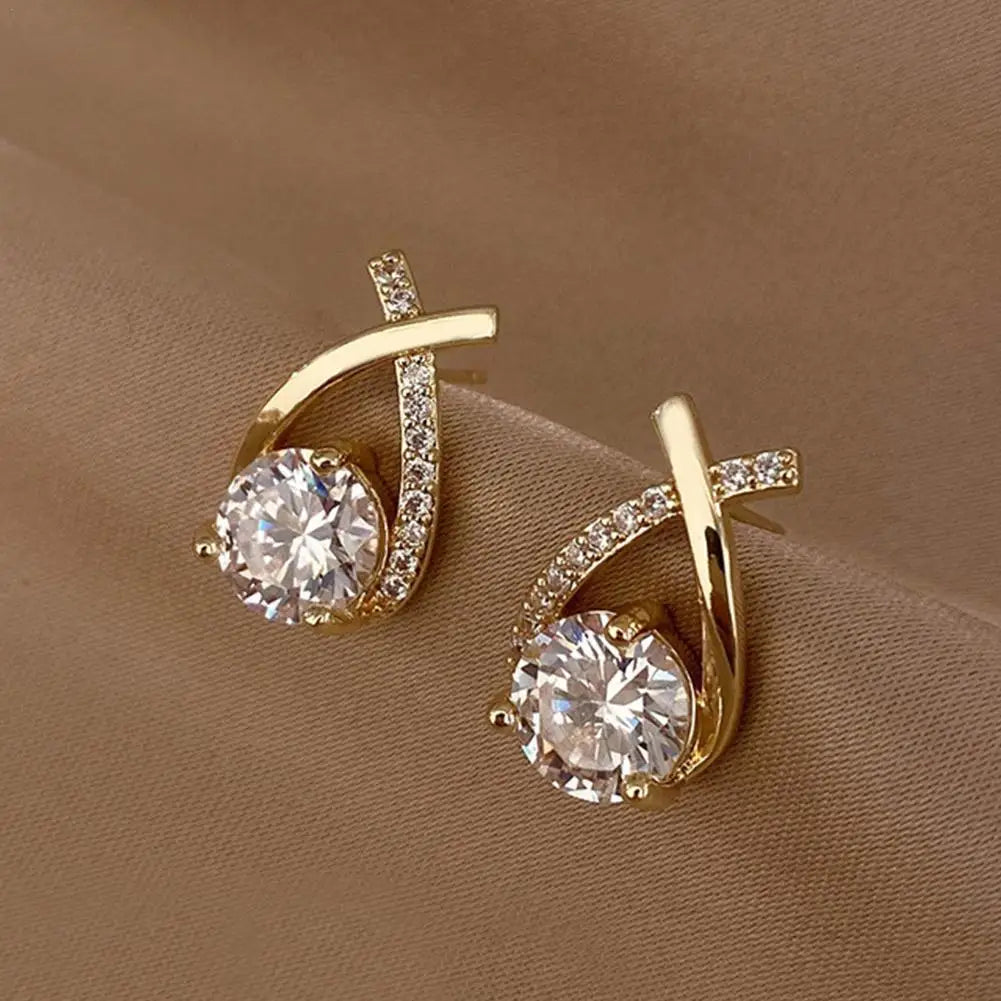 Fashionable Cross Stud Earrings for Women